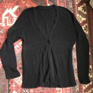 Black knit sweater